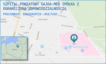 PRACOWNIA  ENDOSKOPII - SZPITAL POWIATOWY GAJDA-MED SPÓŁKA Z OGRANICZONĄ ODPOWIEDZIALNOŚCIĄ - TEOFILA KWIATKOWSKIEGO 19,  PUŁTUSK
