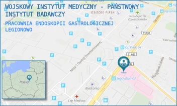 PRACOWNIA ENDOSKOPII GASTROLOGICZNEJ - WOJSKOWY INSTYTUT MEDYCZNY - PAŃSTWOWY INSTYTUT BADAWCZY - ZEGRZYŃSKA 8,  LEGIONOWO