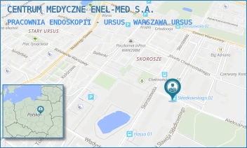 PRACOWNIA ENDOSKOPII - URSUS - CENTRUM MEDYCZNE ENEL-MED S.A. - ALEKSANDRA PRYSTORA 8,  WARSZAWA URSUS