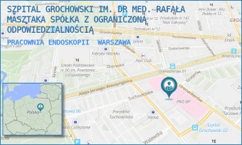 PRACOWNIA ENDOSKOPII - SZPITAL GROCHOWSKI IM. DR MED. RAFAŁA MASZTAKA SPÓŁKA Z OGRANICZONĄ ODPOWIEDZIALNOŚCIĄ - GRENADIERÓW 51/59,  WARSZAWA