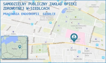 PRACOWNIA ENDOSKOPII - SAMODZIELNY PUBLICZNY ZAKŁAD OPIEKI ZDROWOTNEJ W SIEDLCACH - STAROWIEJSKA 15,  SIEDLCE