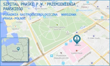 PORADNIA GASTROENTEROLOGICZNA - SZPITAL PRASKI P.W. PRZEMIENIENIA PAŃSKIEGO - ALEJA "SOLIDARNOŚCI" 67,  WARSZAWA PRAGA-PÓŁNOC