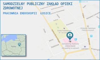 PRACOWNIA ENDOSKOPII - SAMODZIELNY PUBLICZNY ZAKŁAD OPIEKI ZDROWOTNEJ W ŁOSICACH - SŁONECZNA 1,  ŁOSICE