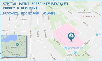 PRACOWNIA ENDOSKOPOWA - SZPITAL MATKI BOŻEJ NIEUSTAJĄCEJ POMOCY W WOŁOMINIE - GDYŃSKA 1/3,  WOŁOMIN