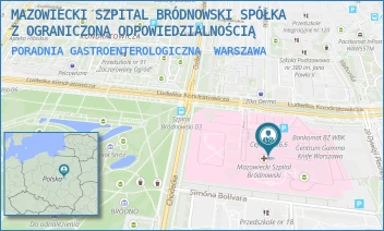 PORADNIA GASTROENTEROLOGICZNA - MAZOWIECKI SZPITAL BRÓDNOWSKI SPÓŁKA Z OGRANICZONĄ ODPOWIEDZIALNOŚCIĄ - KONDRATOWICZA 8,  WARSZAWA