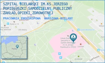 PRACOWNIA ENDOSKOPOWA - SZPITAL BIELAŃSKI IM.KS.JERZEGO POPIEŁUSZKI SAMODZIELNY PUBLICZNY ZAKŁAD OPIEKI ZDROWOTNEJ - CEGŁOWSKA 80,  WARSZAWA BIELANY
