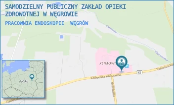PRACOWNIA ENDOSKOPII - SAMODZIELNY PUBLICZNY ZAKŁAD OPIEKI ZDROWOTNEJ W WĘGROWIE - KOŚCIUSZKI 201,  WĘGRÓW