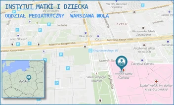 ODDZIAŁ PEDIATRYCZNY - INSTYTUT MATKI I DZIECKA - MARCINA KASPRZAKA 17 A,  WARSZAWA WOLA