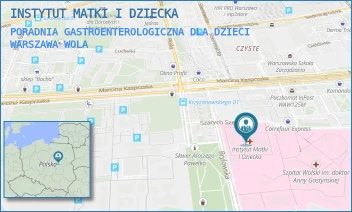PORADNIA GASTROENTEROLOGICZNA DLA DZIECI - INSTYTUT MATKI I DZIECKA - MARCINA KASPRZAKA 17 A,  WARSZAWA WOLA