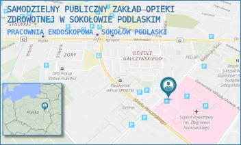 PRACOWNIA ENDOSKOPOWA - SAMODZIELNY PUBLICZNY ZAKŁAD OPIEKI ZDROWOTNEJ W SOKOŁOWIE PODLASKIM - KS. J.BOSKO 5,  SOKOŁÓW PODLASKI