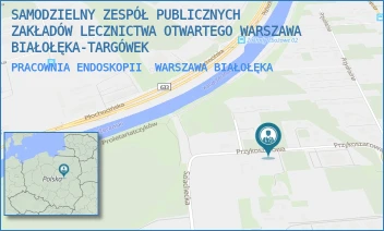PRACOWNIA ENDOSKOPII - SAMODZIELNY ZESPÓŁ PUBLICZNYCH ZAKŁADÓW LECZNICTWA OTWARTEGO WARSZAWA BIAŁOŁĘKA-TARGÓWEK - PRZYKOSZAROWA 16,  WARSZAWA BIAŁOŁĘKA