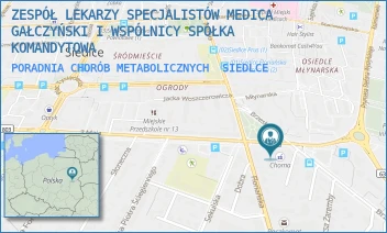 PORADNIA CHORÓB METABOLICZNYCH - ZESPÓŁ LEKARZY SPECJALISTÓW MEDICA GAŁCZYŃSKI I WSPÓLNICY SPÓŁKA KOMANDYTOWA - 3 MAJA 3,  SIEDLCE