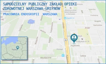 PRACOWNIA ENDOSKOPII - SAMODZIELNY PUBLICZNY ZAKŁAD OPIEKI ZDROWOTNEJ WARSZAWA-URSYNÓW - KAJAKOWA 12,  WARSZAWA