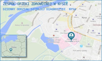 DZIENNY ODDZIAŁ SZYBKIEJ DIAGNOSTYKI - ZESPÓŁ OPIEKI ZDROWOTNEJ W NYSIE - UL. BOHATERÓW WARSZAWY 23,  NYSA