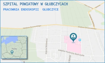 PRACOWNIA ENDOSKOPII - SZPITAL POWIATOWY W GŁUBCZYCACH - UL. MARII SKŁODOWSKIEJ CURIE 26,  GŁUBCZYCE
