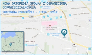 PRACOWNIA ENDOSKOPII - BIASA - NOWA ORTOPEDIA SPÓŁKA Z OGRANICZONĄ ODPOWIEDZIALNOŚCIĄ - UL. WOJCIECHA BIASA 31,  OPOLE