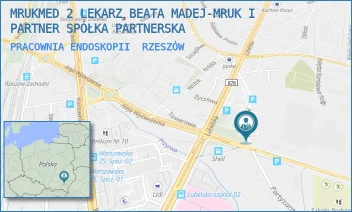 PRACOWNIA ENDOSKOPII - MRUKMED 2 LEKARZ BEATA MADEJ-MRUK I PARTNER SPÓŁKA PARTNERSKA - UL. PARTYZANTÓW 28,  RZESZÓW