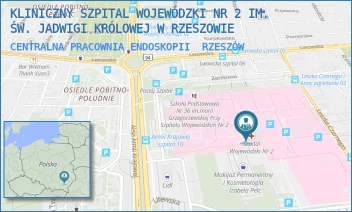 CENTRALNA PRACOWNIA ENDOSKOPII - KLINICZNY SZPITAL WOJEWÓDZKI NR 2 IM. ŚW. JADWIGI KRÓLOWEJ W RZESZOWIE - UL. LWOWSKA 60,  RZESZÓW
