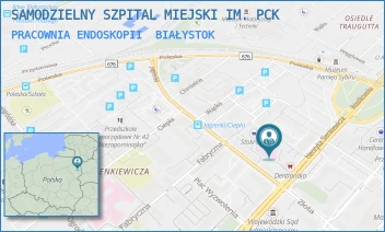 PRACOWNIA ENDOSKOPII - SAMODZIELNY SZPITAL MIEJSKI IM. PCK - SIENKIEWICZA 79,  BIAŁYSTOK