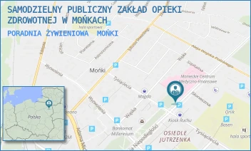 PORADNIA ŻYWIENIOWA - SAMODZIELNY PUBLICZNY ZAKŁAD OPIEKI ZDROWOTNEJ W MOŃKACH - NIEPODLEGŁOŚCI 9,  MOŃKI
