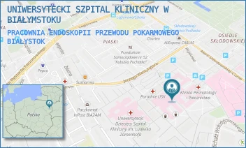 PRACOWNIA ENDOSKOPII PRZEWODU POKARMOWEGO - UNIWERSYTECKI SZPITAL KLINICZNY W BIAŁYMSTOKU - M.C.SKŁODOWSKIEJ 24A,  BIAŁYSTOK