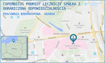 PRACOWNIA ENDOSKOPOWA - COPERNICUS PODMIOT LECZNICZY SPÓŁKA Z OGRANICZONĄ ODPOWIEDZIALNOŚCIĄ - UL. NOWE OGRODY 1-6,  GDAŃSK