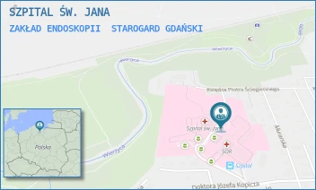 ZAKŁAD ENDOSKOPII - SZPITAL ŚW. JANA - UL. DR JÓZEFA BALEWSKIEGO 1,  STAROGARD GDAŃSKI