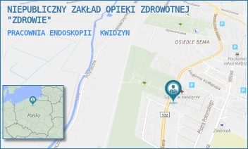 PRACOWNIA ENDOSKOPII - NIEPUBLICZNY ZAKŁAD OPIEKI ZDROWOTNEJ "ZDROWIE" - UL. GEN. JÓZEFA HALLERA 31,  KWIDZYN