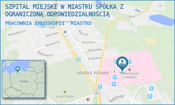 PRACOWNIA ENDOSKOPII - SZPITAL MIEJSKI W MIASTKU SPÓŁKA Z OGRANICZONĄ ODPOWIEDZIALNOŚCIĄ - UL. GENERAŁA J. WYBICKIEGO 30,  MIASTKO