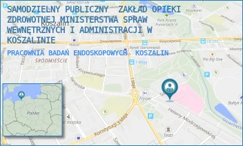 PRACOWNIA BADAŃ ENDOSKOPOWYCH - SAMODZIELNY PUBLICZNY  ZAKŁAD OPIEKI ZDROWOTNEJ MINISTERSTWA SPRAW WEWNĘTRZNYCH I ADMINISTRACJI W KOSZALINIE - SZPITALNA 2,  KOSZALIN
