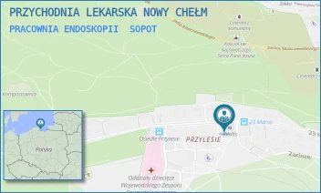 PRACOWNIA ENDOSKOPII - PRZYCHODNIA LEKARSKA NOWY CHEŁM - UL. 23 MARCA 79A,  SOPOT