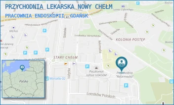 PRACOWNIA ENDOSKOPII - PRZYCHODNIA LEKARSKA NOWY CHEŁM - UL. REFORMACKA 22,  GDAŃSK