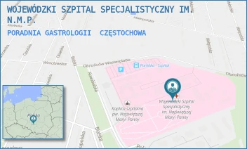 PORADNIA GASTROLOGII - WOJEWÓDZKI SZPITAL SPECJALISTYCZNY IM. N.M.P. - UL. BIALSKA 104/118,  CZĘSTOCHOWA