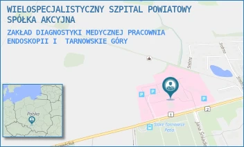 ZAKŁAD DIAGNOSTYKI MEDYCZNEJ PRACOWNIA ENDOSKOPII I - WIELOSPECJALISTYCZNY SZPITAL POWIATOWY SPÓŁKA AKCYJNA - UL. PYSKOWICKA 47-51,  TARNOWSKIE GÓRY