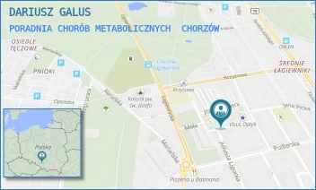 PORADNIA CHORÓB METABOLICZNYCH - DARIUSZ GALUS - UL. ŚW.PAWŁA 11A,  CHORZÓW