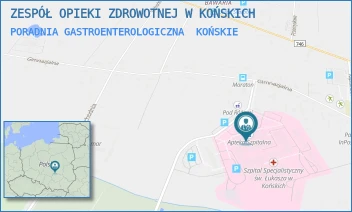 PORADNIA GASTROENTEROLOGICZNA - ZESPÓŁ OPIEKI ZDROWOTNEJ W KOŃSKICH - GIMNAZJALNA 41B,  KOŃSKIE
