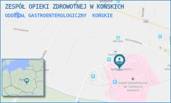 ODDZIAŁ GASTROENTEROLOGICZNY - ZESPÓŁ OPIEKI ZDROWOTNEJ W KOŃSKICH - GIMNAZJALNA 41B,  KOŃSKIE