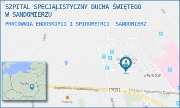 PRACOWNIA ENDOSKOPII I SPIROMETRII - SZPITAL SPECJALISTYCZNY DUCHA ŚWIĘTEGO W SANDOMIERZU - SCHINZLA 13,  SANDOMIERZ