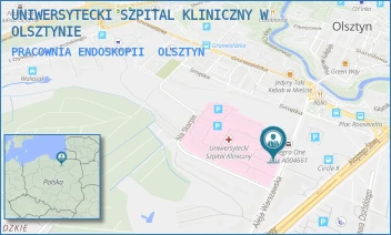 PRACOWNIA ENDOSKOPII - UNIWERSYTECKI SZPITAL KLINICZNY W OLSZTYNIE - ALEJA WARSZAWSKA 30,  OLSZTYN