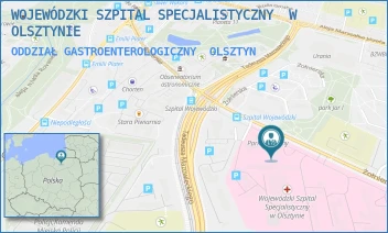 ODDZIAŁ GASTROENTEROLOGICZNY - WOJEWÓDZKI SZPITAL SPECJALISTYCZNY  W OLSZTYNIE - ŻOŁNIERSKA 18,  OLSZTYN