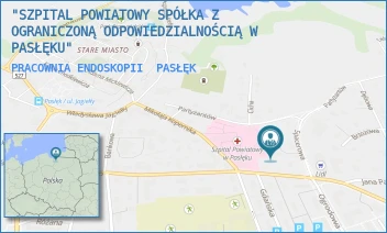 PRACOWNIA ENDOSKOPII - "SZPITAL POWIATOWY SPÓŁKA Z OGRANICZONĄ ODPOWIEDZIALNOŚCIĄ W PASŁĘKU" - KOPERNIKA 24A,  PASŁĘK