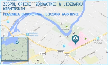 PRACOWNIA ENDOSKOPOWA - ZESPÓŁ OPIEKI  ZDROWOTNEJ W LIDZBARKU WARMIŃSKIM - BARTOSZYCKA 3,  LIDZBARK WARMIŃSKI