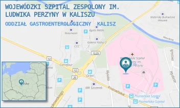 ODDZIAŁ GASTROENTEROLOGICZNY - WOJEWÓDZKI SZPITAL ZESPOLONY IM. LUDWIKA PERZYNY W KALISZU - POZNAŃSKA 79,  KALISZ