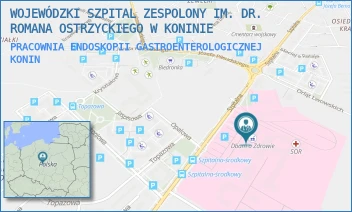 PRACOWNIA ENDOSKOPII GASTROENTEROLOGICZNEJ - WOJEWÓDZKI SZPITAL ZESPOLONY IM. DR. ROMANA OSTRZYCKIEGO W KONINIE - SZPITALNA 45,  KONIN