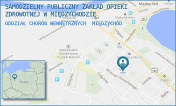 ODDZIAŁ CHORÓB WEWNĘTRZNYCH - SAMODZIELNY PUBLICZNY ZAKŁAD OPIEKI ZDROWOTNEJ W MIĘDZYCHODZIE - SZPITALNA 10,  MIĘDZYCHÓD