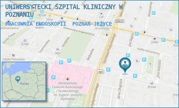 PRACOWNIA ENDOSKOPII - UNIWERSYTECKI SZPITAL KLINICZNY W POZNANIU - AUGUSTYNA SZAMARZEWSKIEGO 84,  POZNAŃ-JEŻYCE