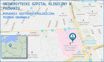 PORADNIA GASTROENTEROLOGICZNA - UNIWERSYTECKI SZPITAL KLINICZNY W POZNANIU - PRZYBYSZEWSKIEGO 49,  POZNAŃ-GRUNWALD