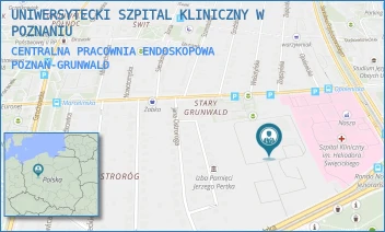 CENTRALNA PRACOWNIA ENDOSKOPOWA - UNIWERSYTECKI SZPITAL KLINICZNY W POZNANIU - GRUNWALDZKA 55,  POZNAŃ-GRUNWALD