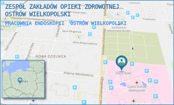 PRACOWNIA ENDOSKOPII - ZESPÓŁ ZAKŁADÓW OPIEKI ZDROWOTNEJ OSTRÓW WIELKOPOLSKI - LIMANOWSKIEGO 20/22,  OSTRÓW WIELKOPOLSKI
