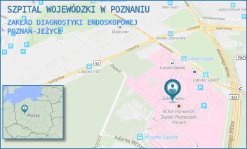 ZAKŁAD DIAGNOSTYKI ENDOSKOPOWEJ - SZPITAL WOJEWÓDZKI W POZNANIU - JURASZÓW 7-19,  POZNAŃ-JEŻYCE